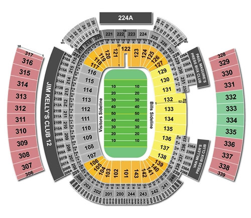 Seating Chart Buffalo Bills Stadium