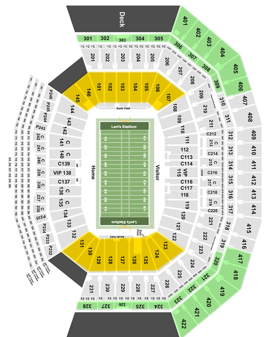Allegiant Stadium Seating Chart