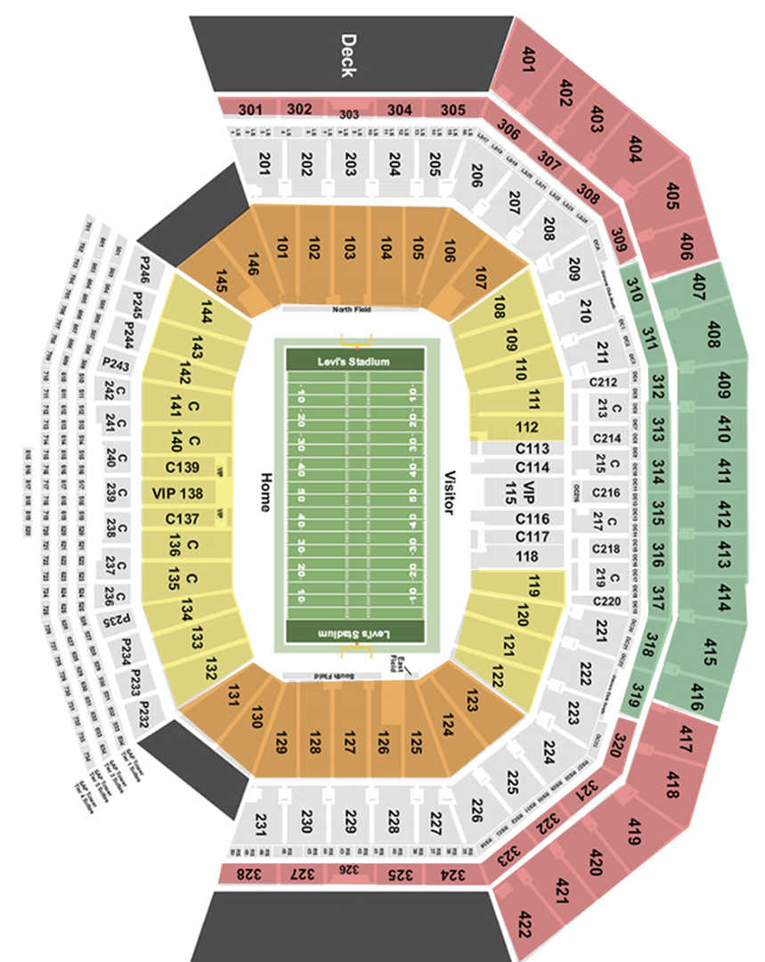 Allegiant Stadium Seating Chart
